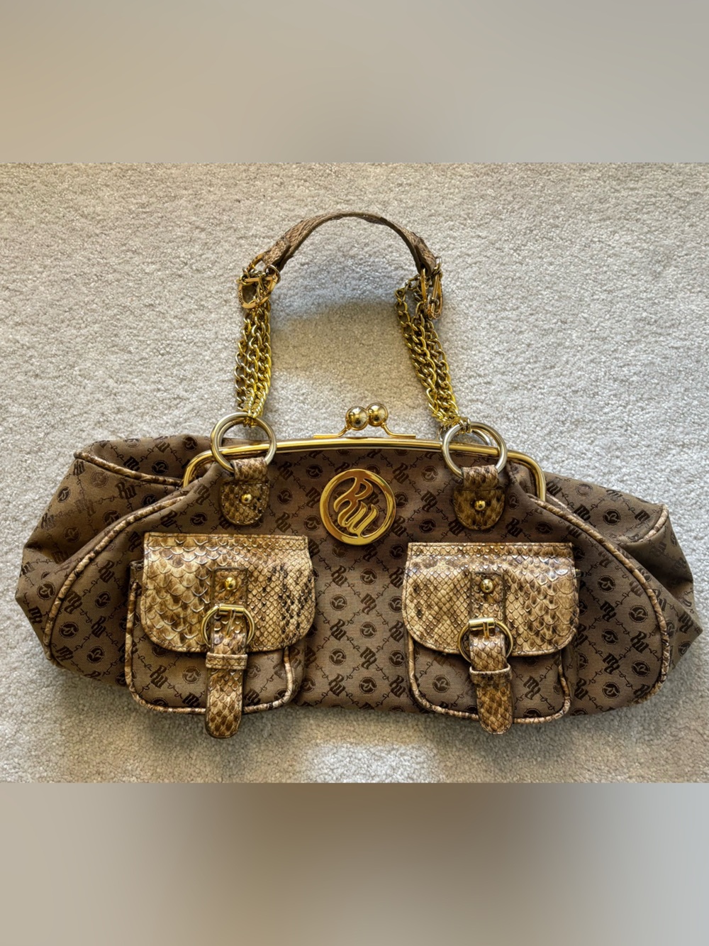 Rocawear Shoulder Bag with Gold Chain
